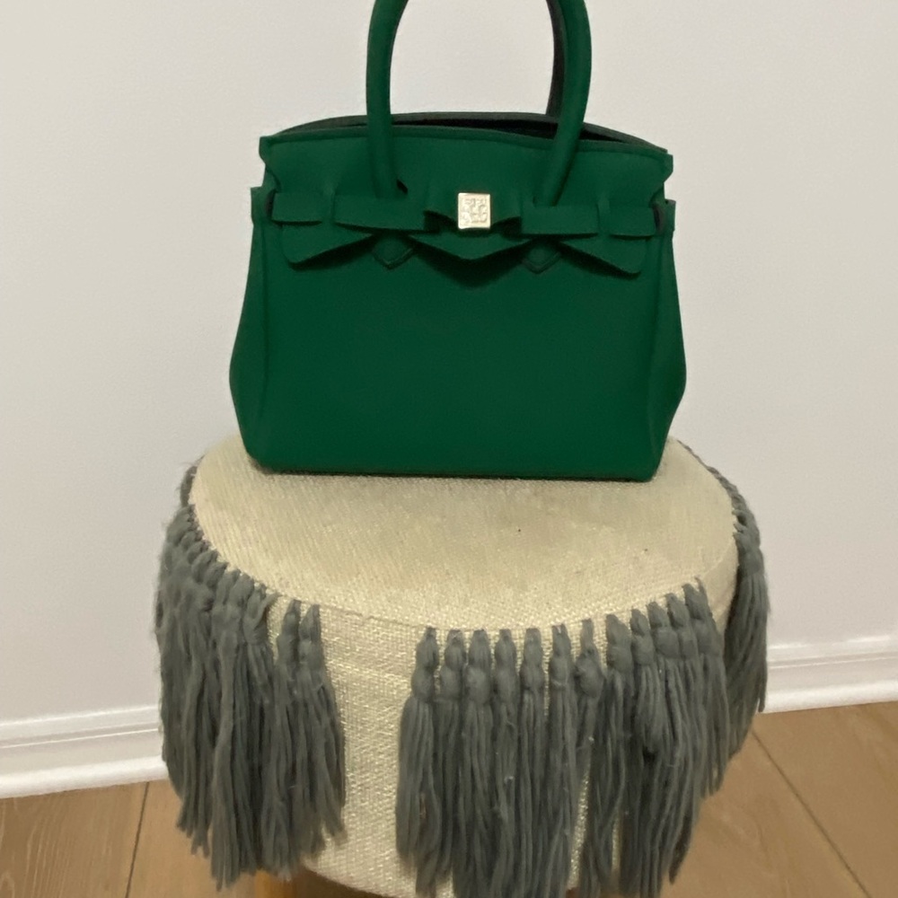 Chic Green Satchel by [Brand]
